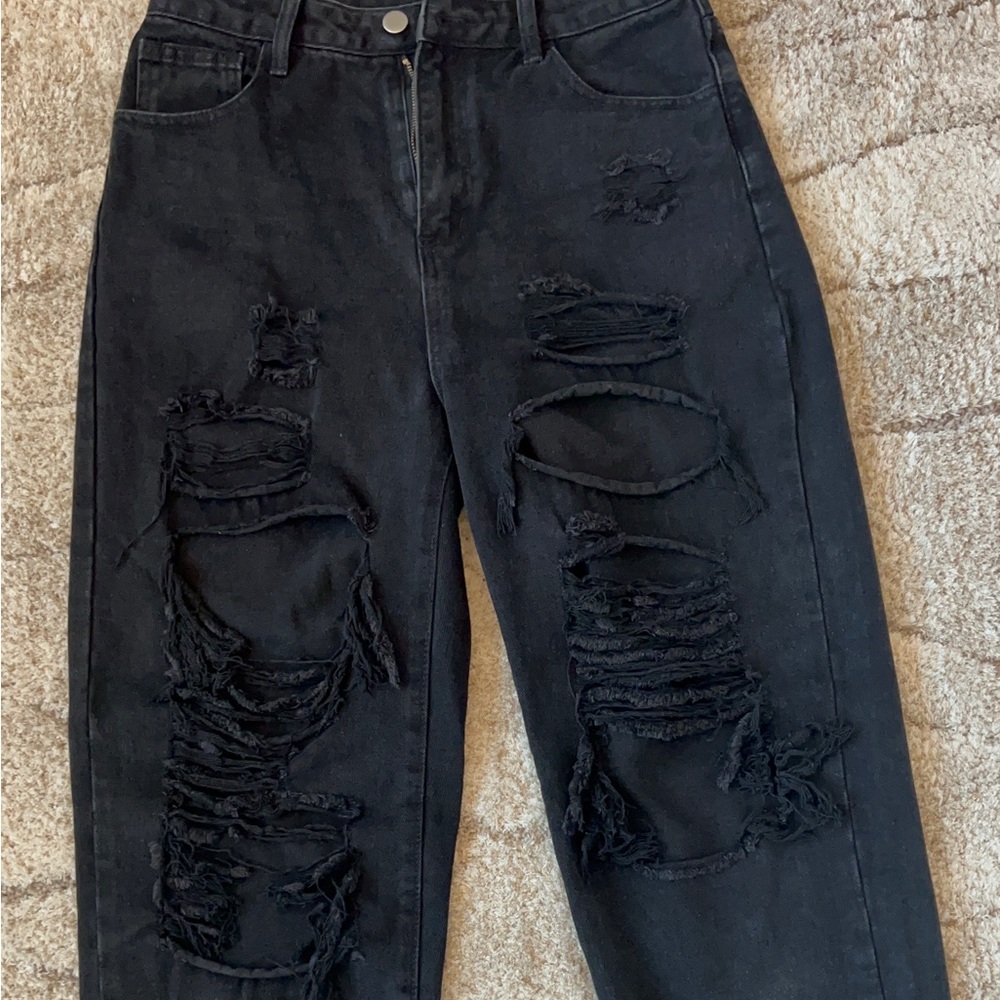 Black Boyfriend Jeans size Medium